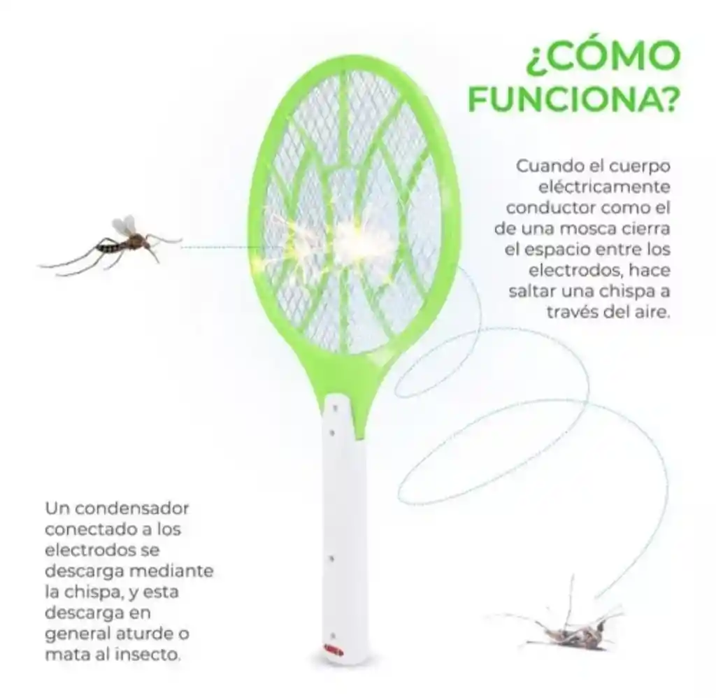 Raqueta Mata Zancudos Mosquitos D