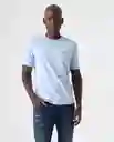 Camiseta Hombre Azul Talla XXL 842G004_AZU144115 Americanino