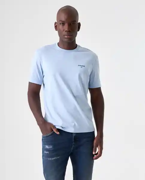 Camiseta Hombre Azul Talla XXL 842G004_AZU144115 Americanino