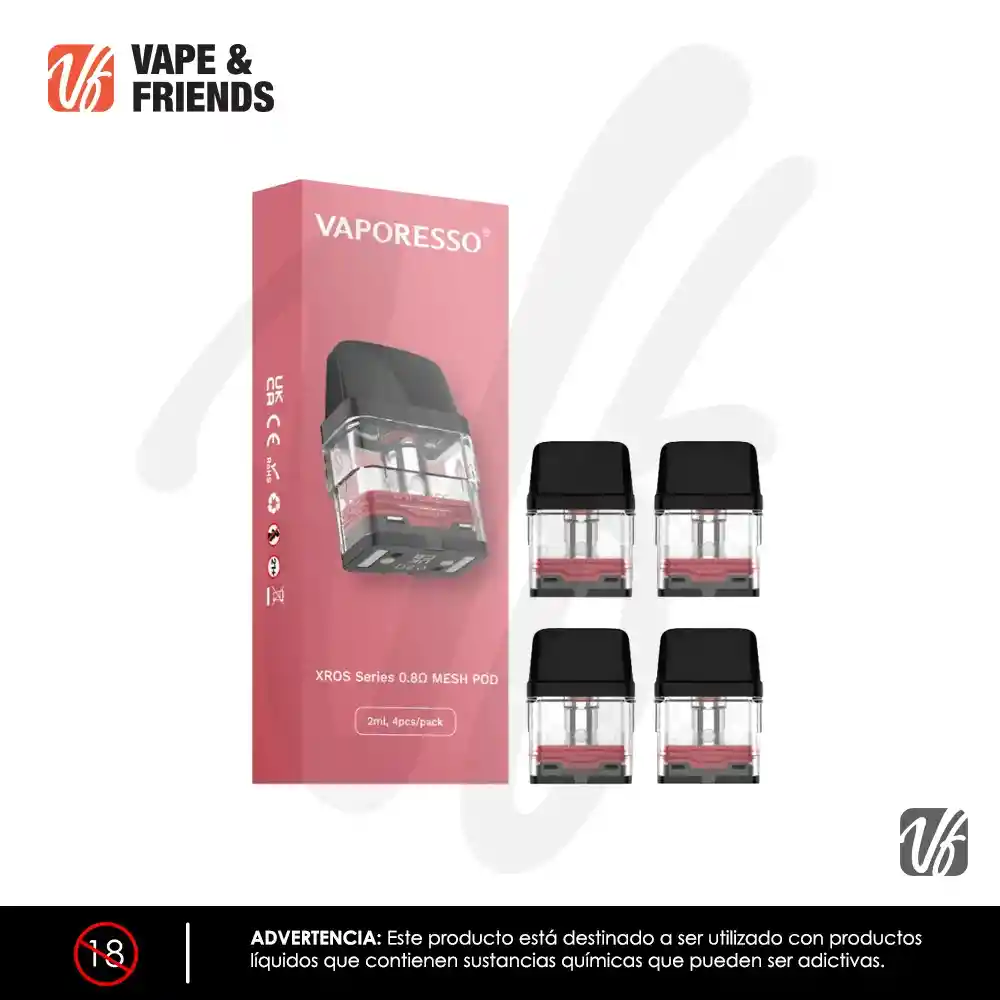 Vaporesso Xros Pods 0,6 Hm 2 Ml