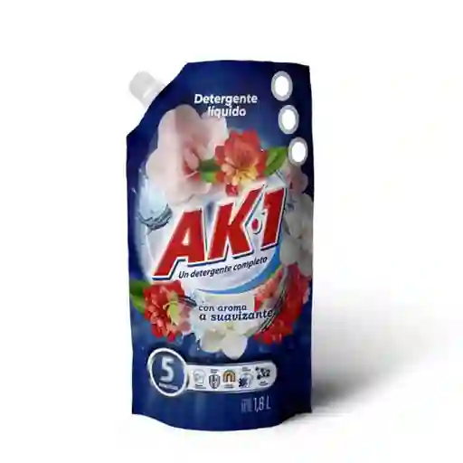 Detergente Ak 1 Aroma Suavizante Doy Pack X 1800 Ml