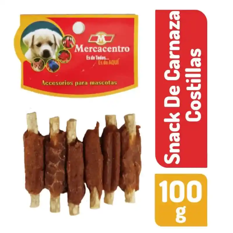 Snack De Carnaza Mercacentro Costillas 100 G