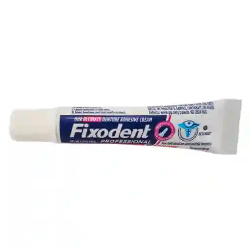 Fixodent Crema Adhesiva Profesional Para Dentaduras Postizas 0.35 Oz (10g)