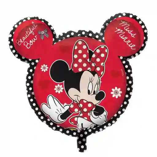 Globo Metalizado Minnie Con Orejas 45 Cm (18" )