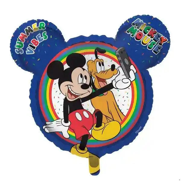 Globo Metalizado Mickey Con Orejas 45 Cm (18" )