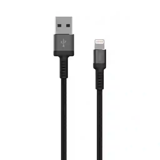 Cable Carga Rapida Apple Lightning Negro Vidvie Cb454