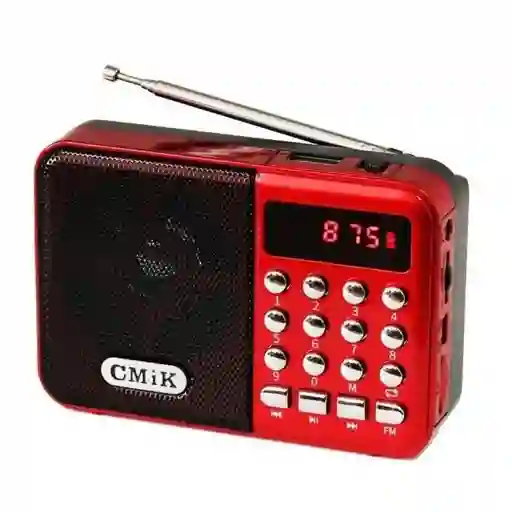Radio Bolsillo Usb Fm Recargable Teclado Premium Cmik Mk-066bt