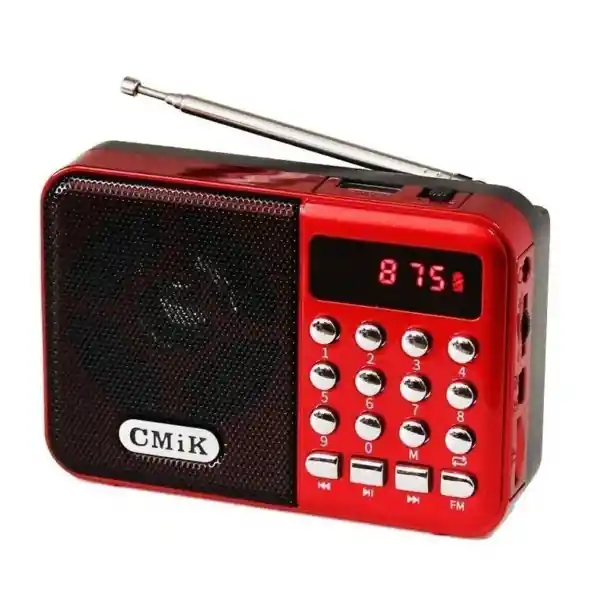 Radio Bolsillo Usb Fm Recargable Teclado Premium Cmik Mk-066bt