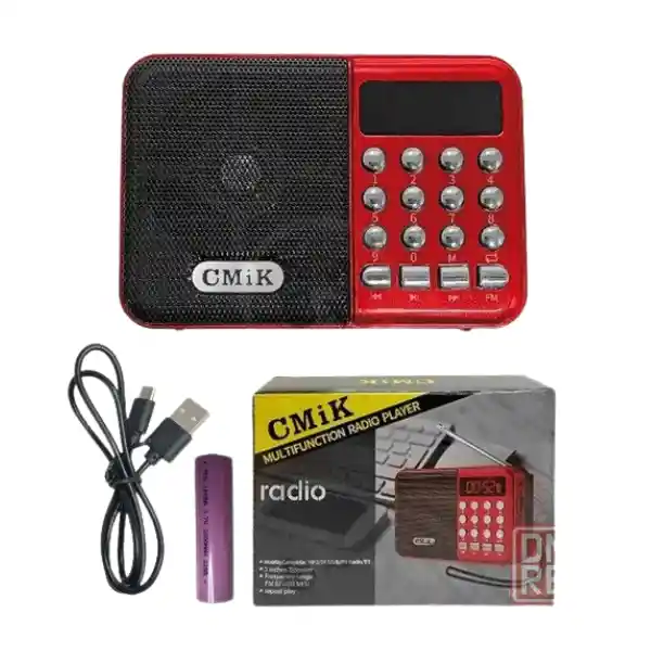 Radio Bolsillo Usb Fm Recargable Teclado Premium Cmik Mk-066bt