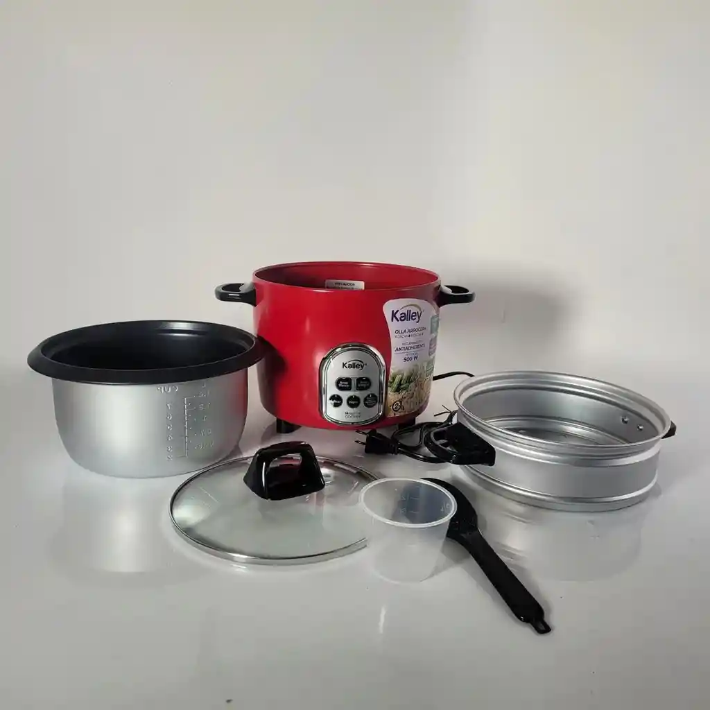 Olla Arrocera Kalley 7 Tazas Roja Digital