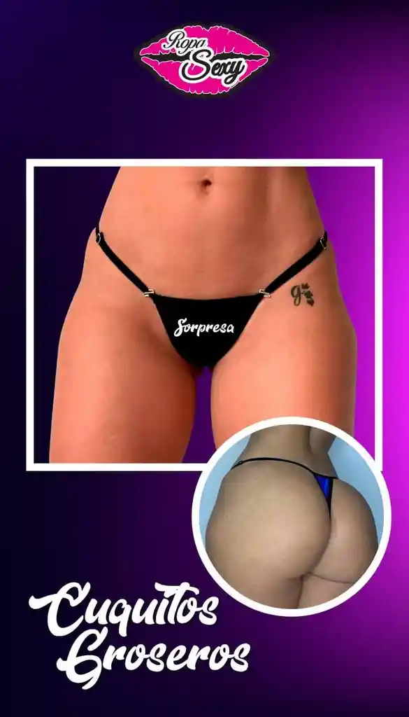 Panty Ajustable Con Mensaje " Sorpresa ".