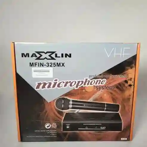 Microfono Inalambrico Con Base Maxlin
