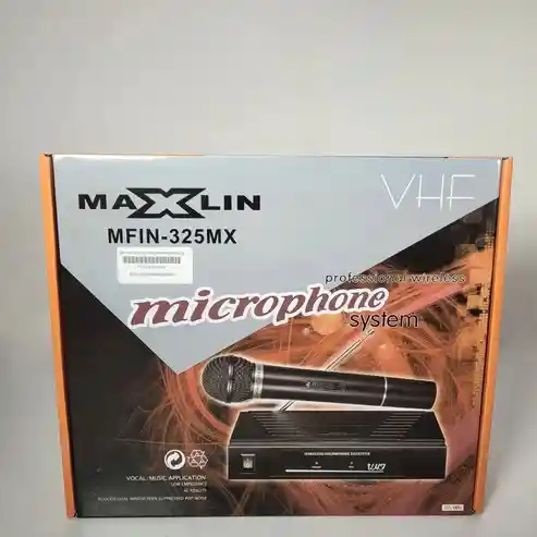 Microfono Inalambrico Con Base Maxlin