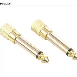 Conector Audio Macho De 6,3mm A Hembra De 3,5mm, Adaptador De Audio Para Auriculares Micrófonos