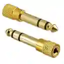Conector Audio Macho De 6,3mm A Hembra De 3,5mm, Adaptador De Audio Para Auriculares Micrófonos