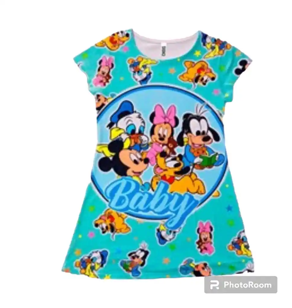 Bata Vestido Multiusos Estampada Niña Pijama