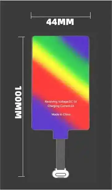 1 Cargador Inalámbrico Receptor Qi Tipo C.