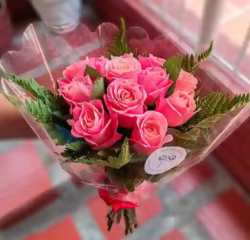Ramo 12 Rosas Rosadas