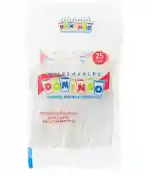 Tenedor Pequeño Bco Domingo X 25 Und		