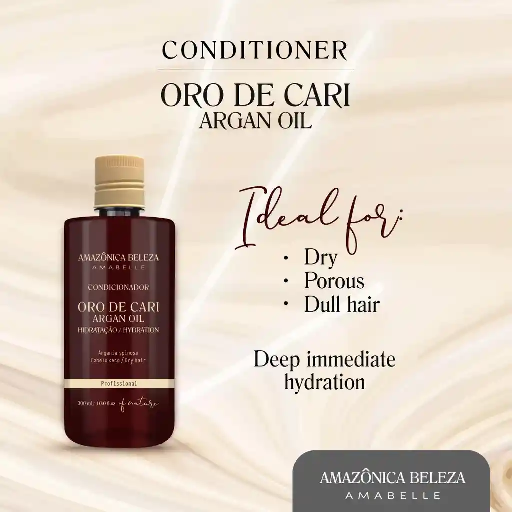 Shampoo Y Acondicionador Oro De Cari, Hidratacion