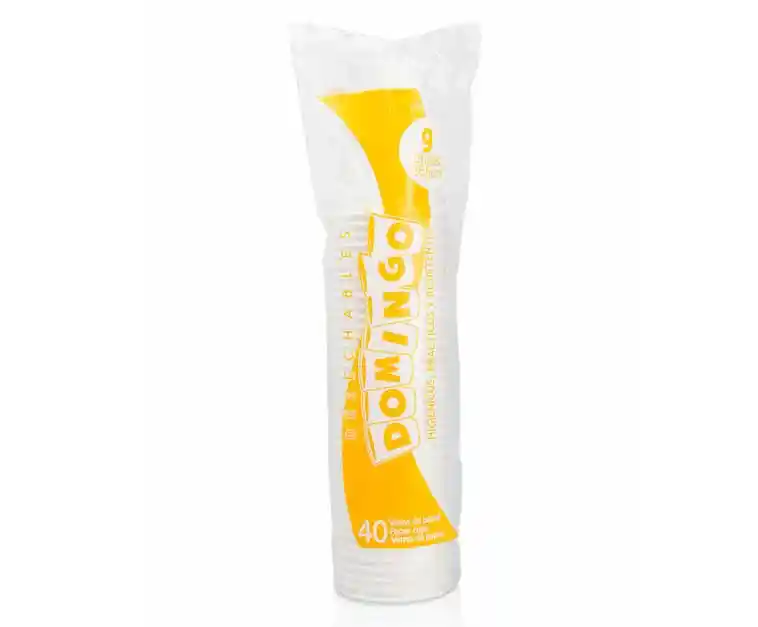 Vaso Carton 9 Onz X 40 Und Domingo		