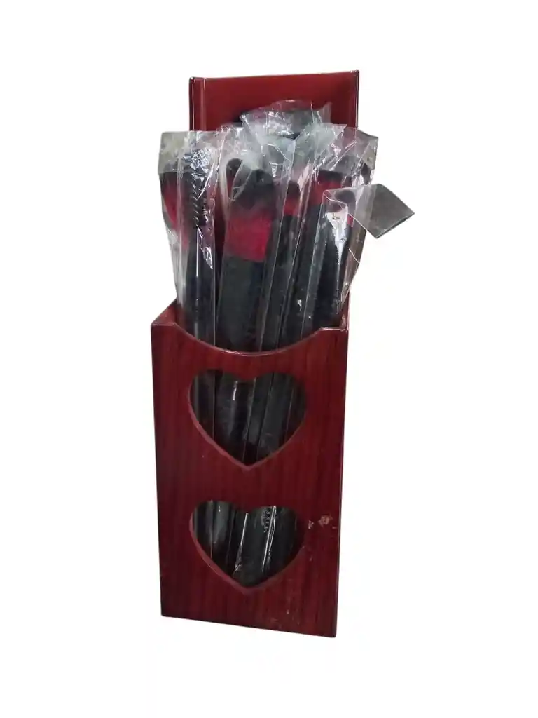 Set De Brochas 11 Piezas + Sostenerdor De Brochas