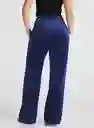 Pantalon Palazzo Terciopelo Con Bolsillos