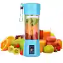 Licuadora Portátil Celeste 380ml Ideal Para Llevar