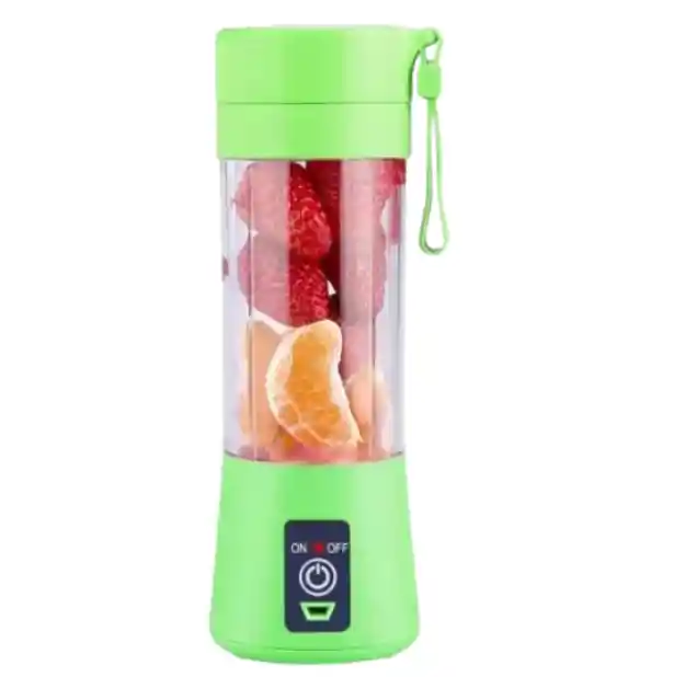 Licuadora Portátil Verde 380ml Recargable Usb