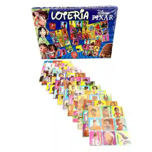 Juego Loteria Identificar Dibujos Animados Didáctico Niños