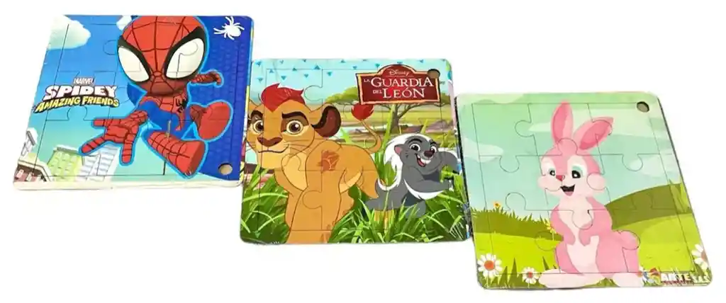 3x Juegos Rompecabezas Didáctico Variados Niños Madera