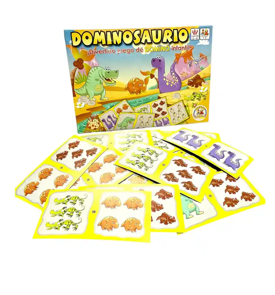 Juego Loteria Domino Infantil Dinosaurios Animales Niños