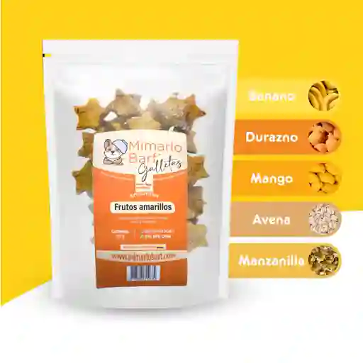 Galletas Frutos Amarillos 🍌🍑🌾para Perros