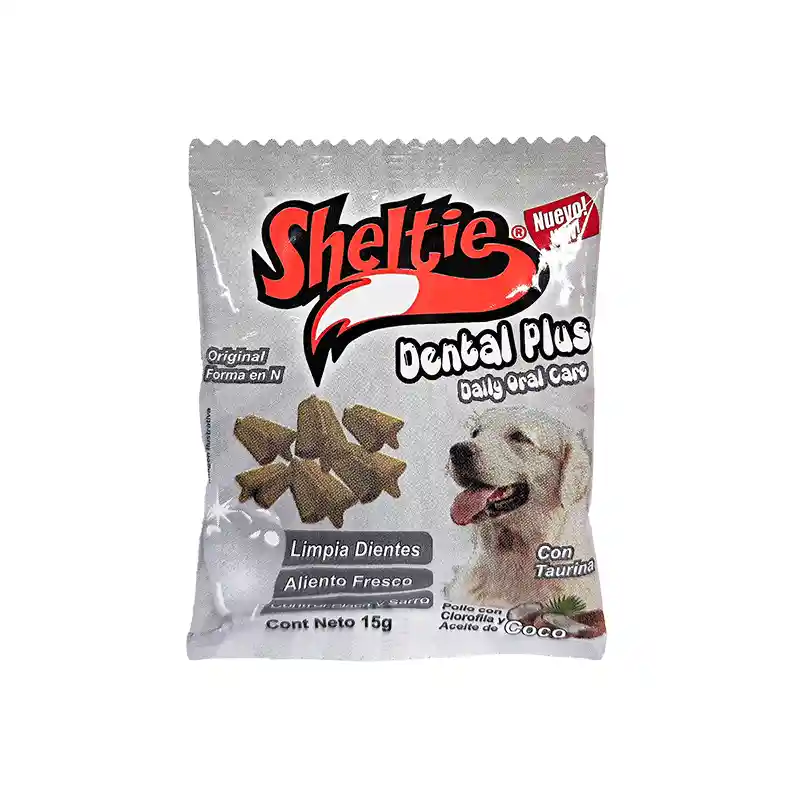 Sheltie Dental Plus Pollo Con Clorofila Y Aceite De Coco 15gr