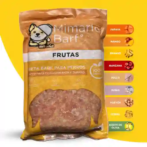 Dieta Barf De Frutas 🍎🍌🥭 400g Para Perros - Mimarlo Barf