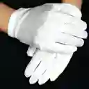 Guantes Blancos De Tela Para Niños Talla 10