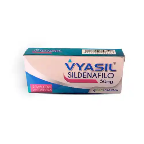 Vyasil Sildenafilo 50 Mg Caja X 2 Tab Rec