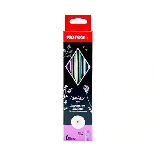 Lapices De Grafito Kores X6