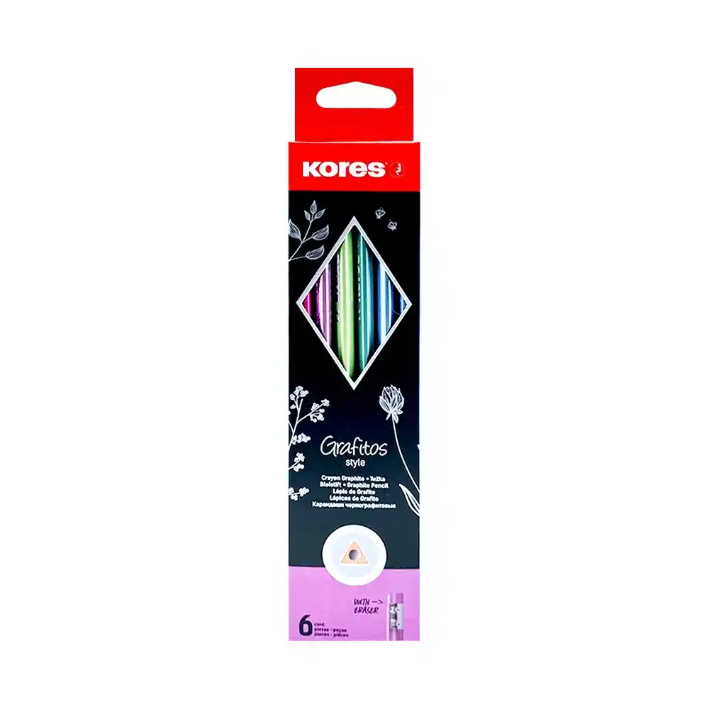 Lapices De Grafito Kores X6