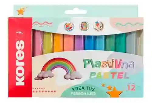 Plastilina Pastel Kores X12