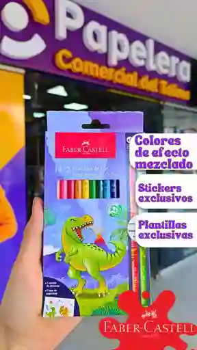 Colores Eco Faber Castell X12 Dinosaurio