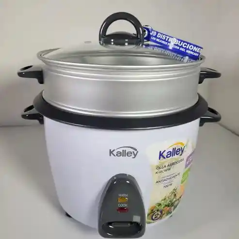 Olla Arrocera Kalley 10 Tazas Blancas