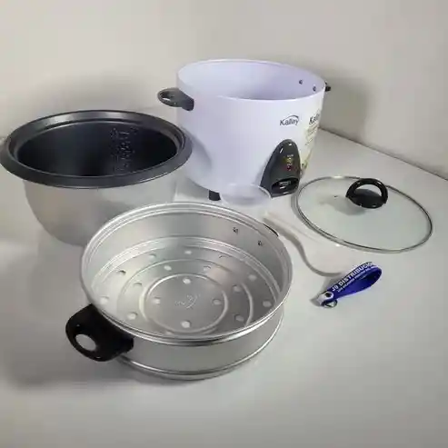 Olla Arrocera Kalley 10 Tazas Blancas