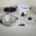 Olla Arrocera Kalley 10 Tazas Blancas
