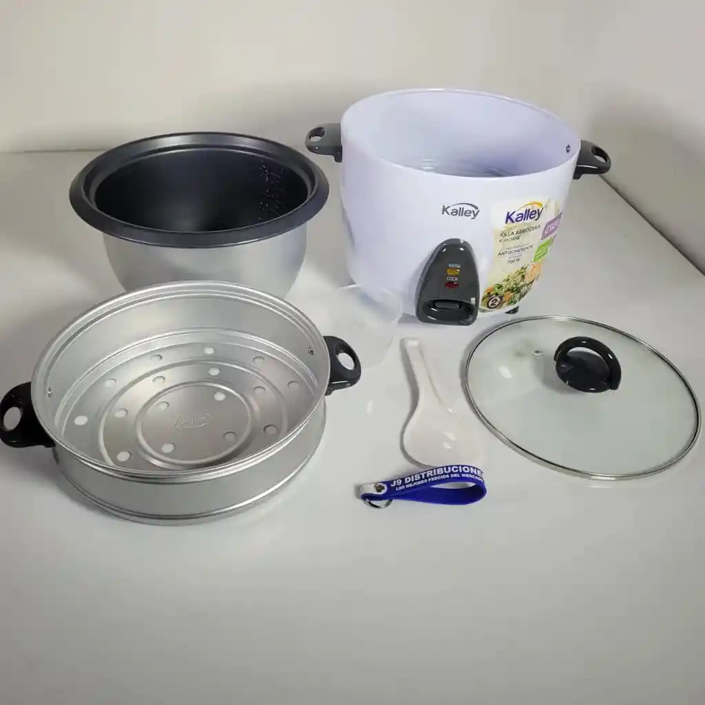 Olla Arrocera Kalley 10 Tazas Blancas