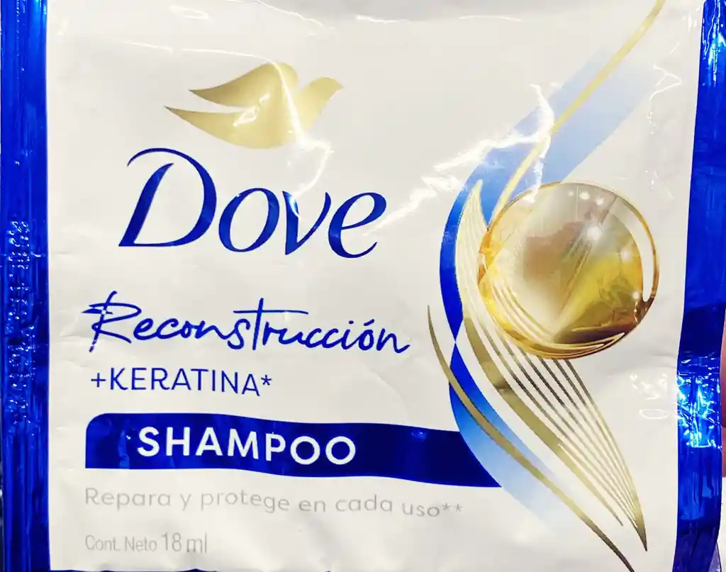 Dove Recostruccion+keratina Shampoo X 1 Sobre