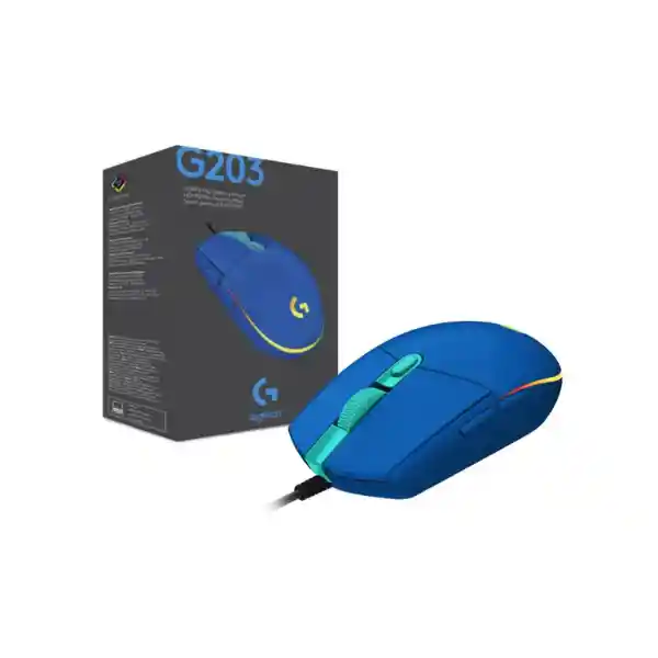 Logitech Gamer Mouse G203 8000dpi Azul