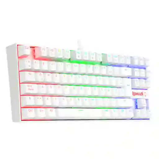 Redragon Teclado Gamer Mecanico Kumara K552 Chroma Rgb - Blanco