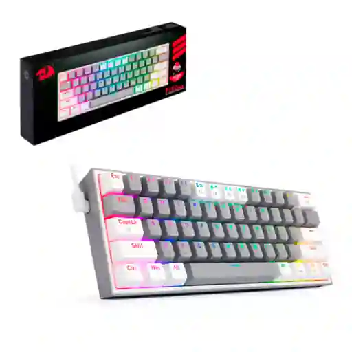 Redragon Teclado Gamer Mecanico Fizz Pro 60% Inalambrico, Bluetooth Y Con Cable