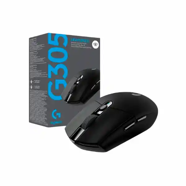 Logitech Gamer Mouse G305 Inalámbrico Negro